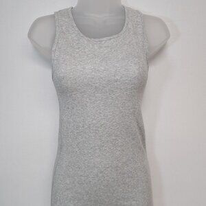 NWT SKIMS Cotton Rib Tank, Heather Grey, Small